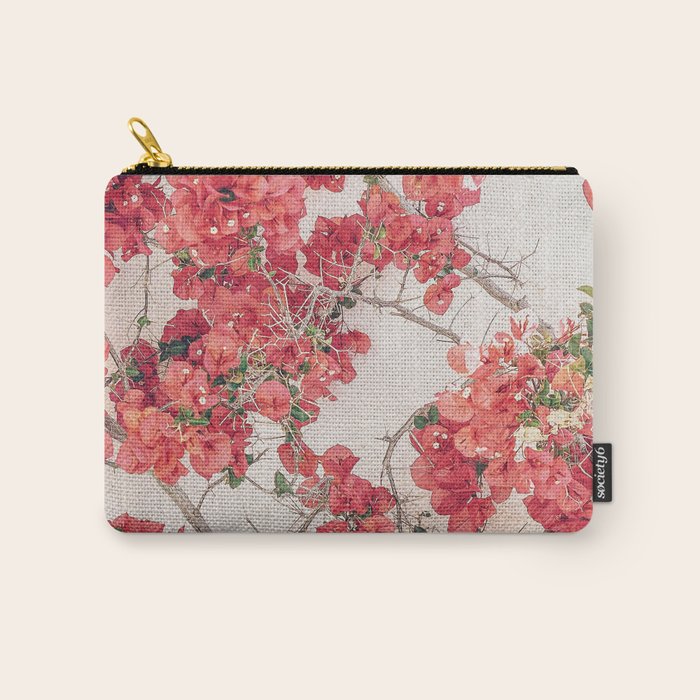Mediterranean Bougainvillea Flower Carry All Pouch Gallery Image 1