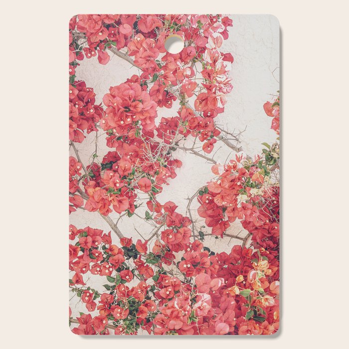 Mediterranean Bougainvillea Flower Cutting Board Gallery Image 1