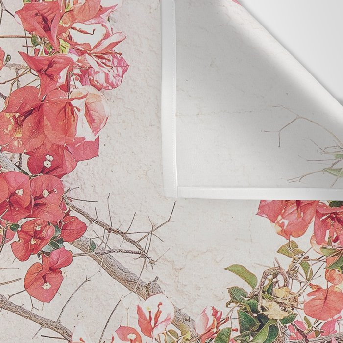 Mediterranean Bougainvillea Flower Wall Tapestry Gallery Image 3