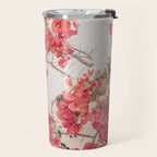 Mediterranean Bougainvillea Flower Travel Mug Gallery Image 2