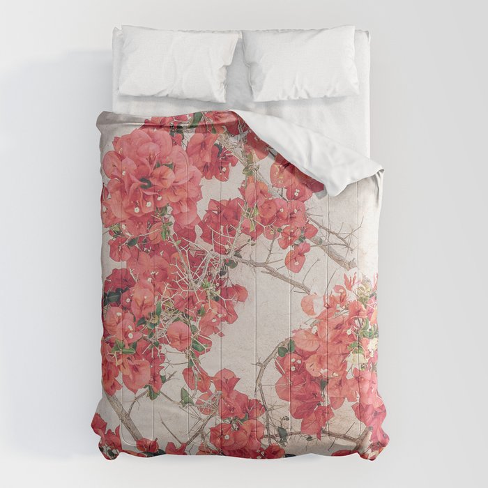 Mediterranean Bougainvillea Flower Comforter Gallery Image 6