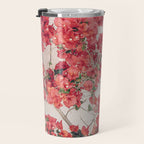 Mediterranean Bougainvillea Flower Travel Mug Gallery Image 3