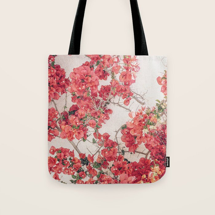 Mediterranean Bougainvillea Flower Tote Bag Gallery Image 1