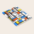 Bauhaus Aesthetic Piet Mondrian De Stijl Inspired Painted Pattern Notebook Gallery Image 2