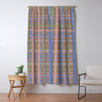 Checks Inspired by PANTONE 17 1230 Mocha Mousse Window Curtain Gallery Image 5