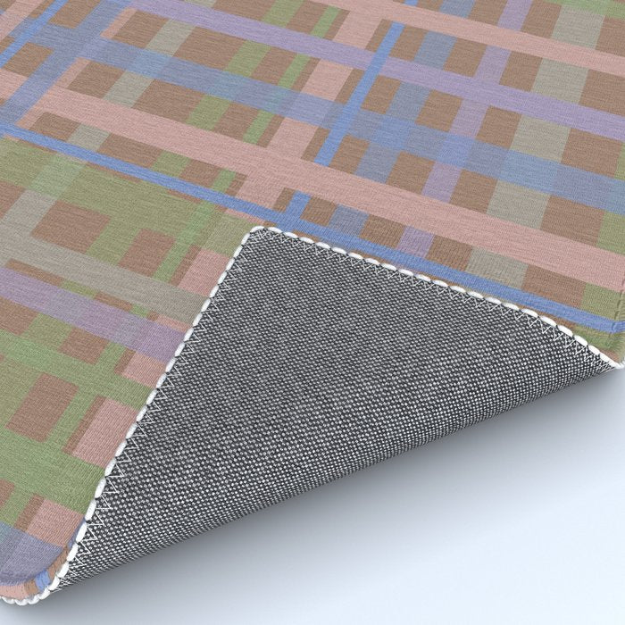 Checks Inspired by PANTONE 17 1230 Mocha Mousse Rug Gallery Image 4