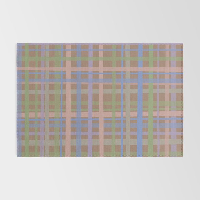 Checks Inspired by PANTONE 17 1230 Mocha Mousse Rug Gallery Image 2