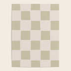 Playful check in olive green Poster Gallery Image 4