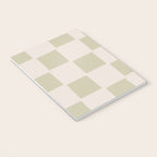 Playful check in olive green Notebook Gallery Image 3