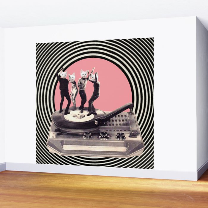 Groovy Cats Wall Mural Gallery Image 2
