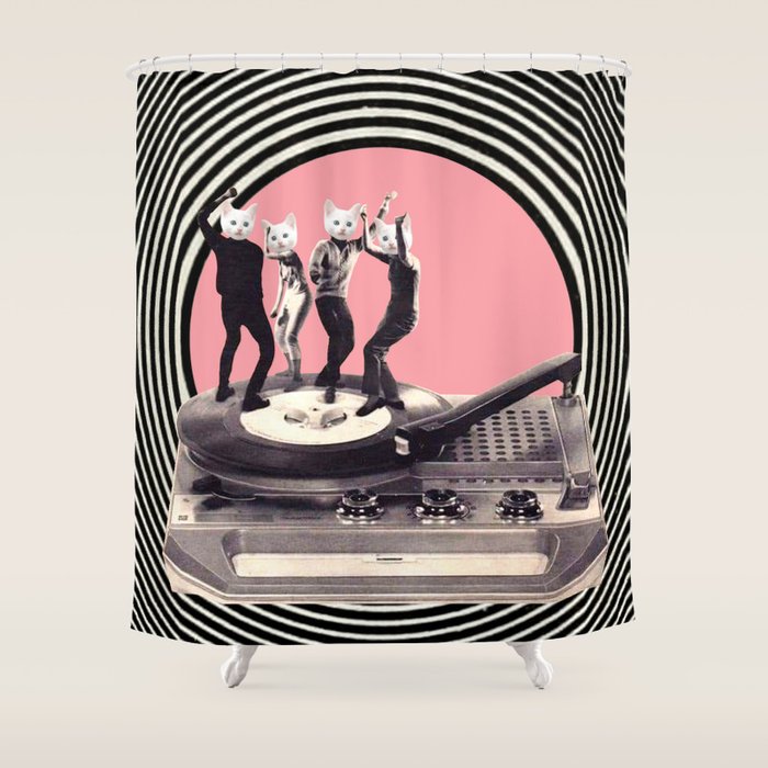 Groovy Cats Shower Curtain Gallery Image 1