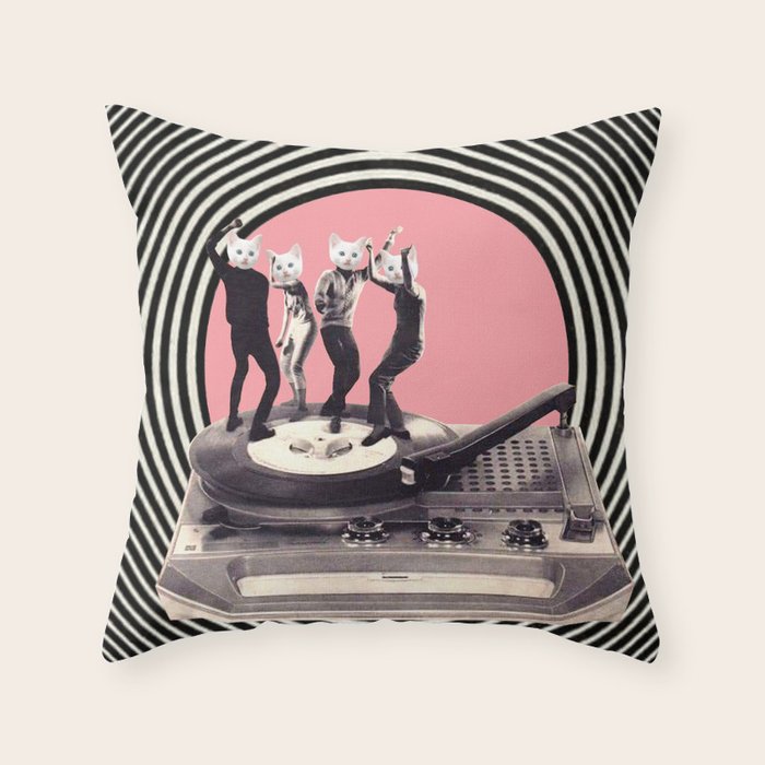 Groovy Cats Throw Pillow Gallery Image 6