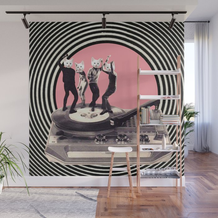 Groovy Cats Wall Mural Gallery Image 1