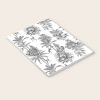 Toile de Jouy Exotic Jungle Monkeys Black & White Notebook Gallery Image 3