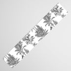 Toile de Jouy Exotic Jungle Monkeys Black & White Table Runner Gallery Image 3