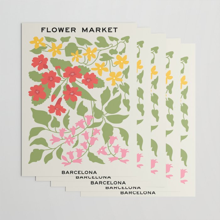 Flower Market 07: Barcelona Wrapping Paper Gallery Image 3