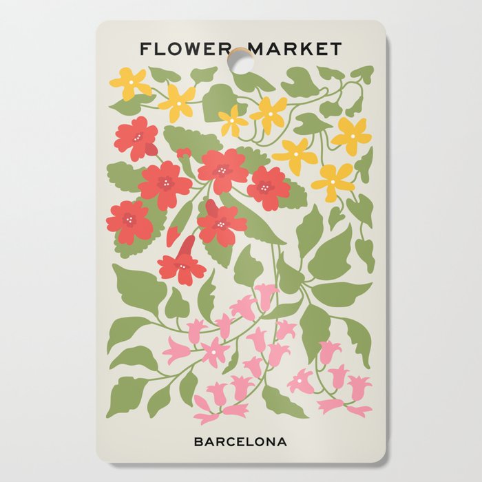 Flower Market 07: Barcelona Cutting Board Gallery Image 1