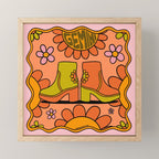Gemini Groovy Boot Mini Art Print Gallery Image 1