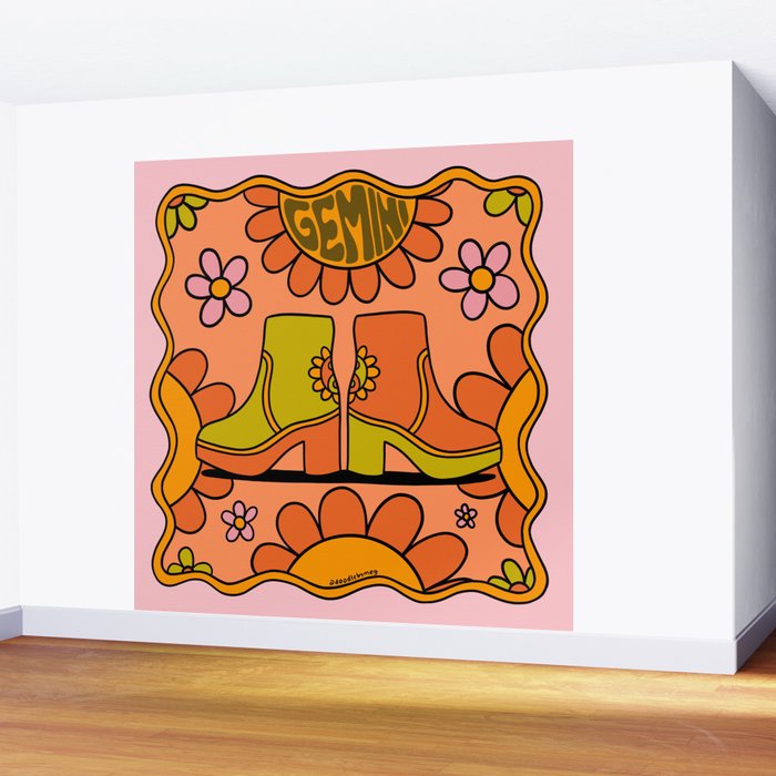 Gemini Groovy Boot Wall Mural Gallery Image 2