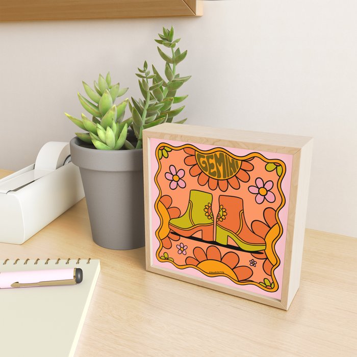 Gemini Groovy Boot Mini Art Print Gallery Image 2