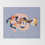 Tropical fish Throw Blanket Gallery Image 2