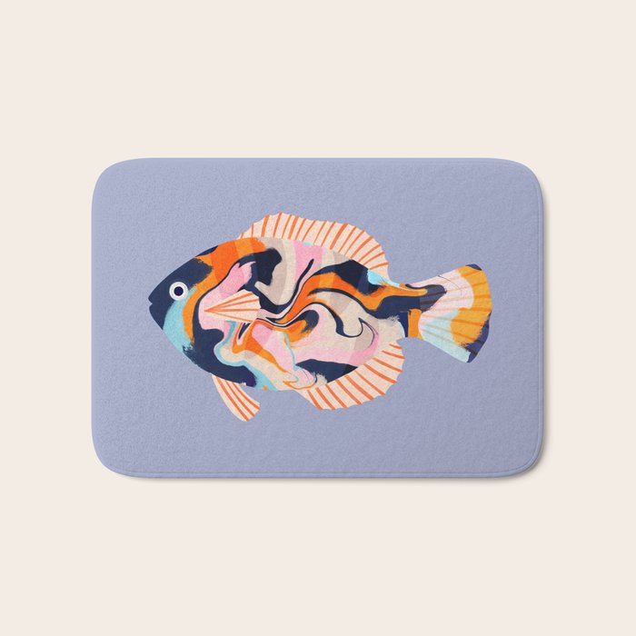 Tropical fish Bath Mat Gallery Image 1