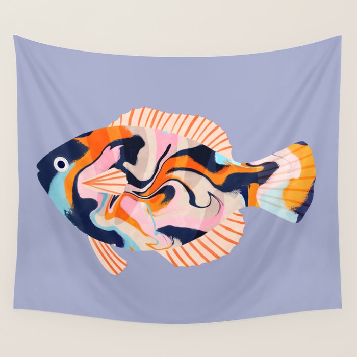 Tropical fish Wall Tapestry Gallery Image 4