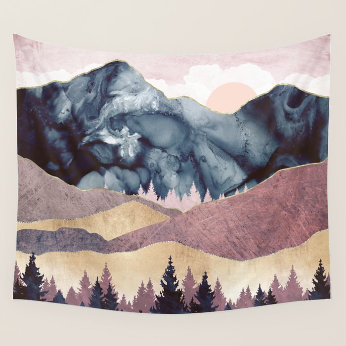 Mauve Vista Wall Tapestry Gallery Image 4