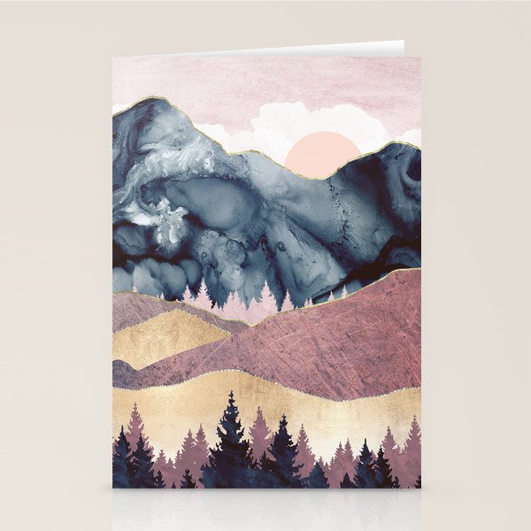 Mauve Vista Stationery Card Gallery Image 2