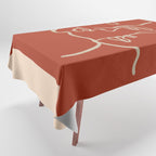 Minimal Abstract Art Three Faces 2 Tablecloth Gallery Image 1