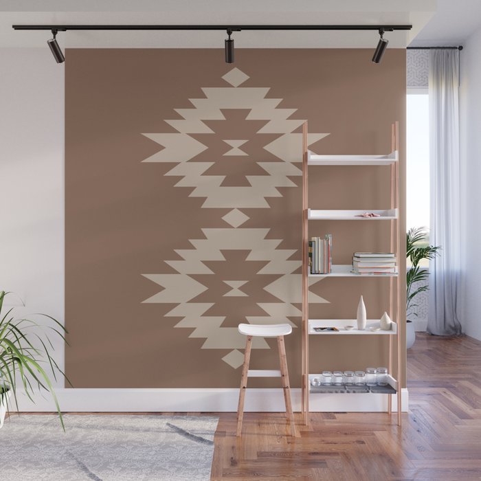 Southwestern Minimalism XXV - Coffee Creme Wall Mural Gallery Image 1