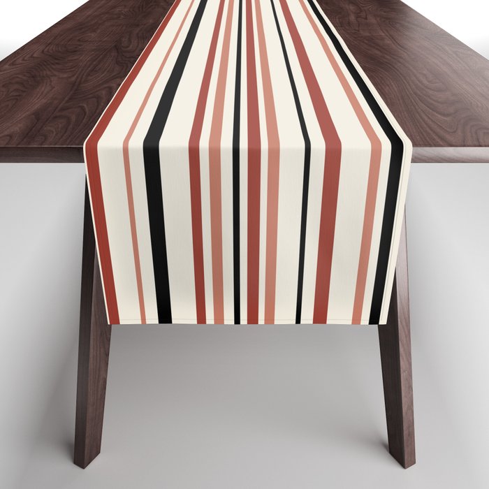 Classic Stripes XI - Neutral Pink Table Runner Gallery Image 1