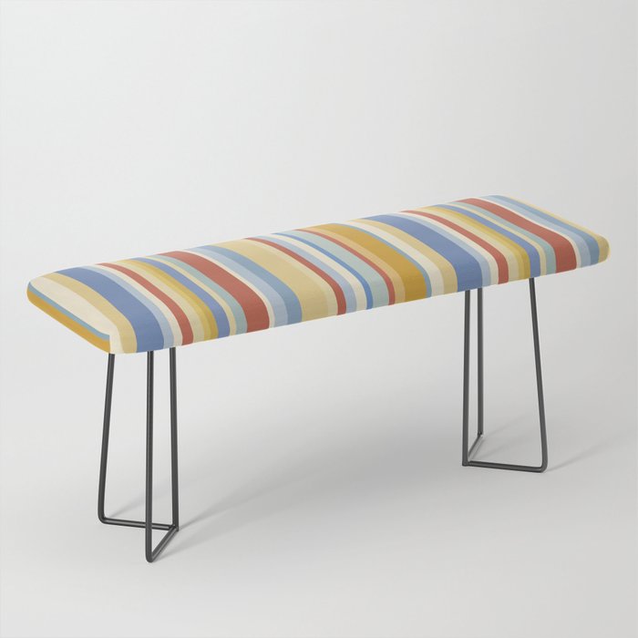 Classic Stripes VIII - 70s Summer Bench Gallery Image 1