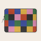 Bold Colorful Checks Pattern - Large XVII Laptop Sleeve Gallery Image 1