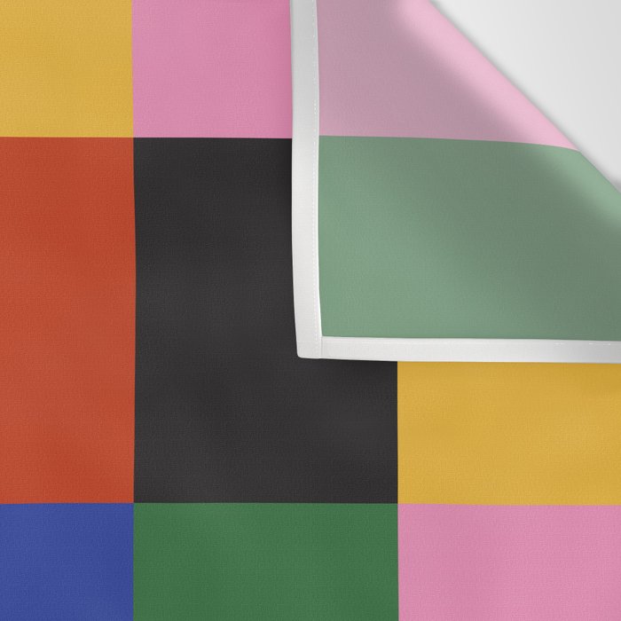 Bold Colorful Checks Pattern - Large XVII Wall Tapestry Gallery Image 3