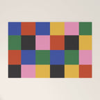 Bold Colorful Checks Pattern - Large XVII Welcome Mat Gallery Image 1