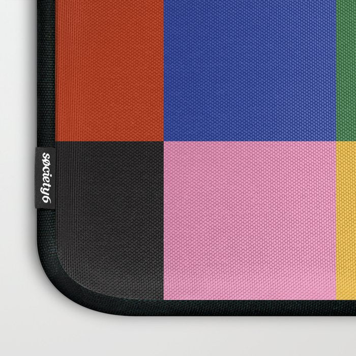 Bold Colorful Checks Pattern - Large XVII Laptop Sleeve Gallery Image 3