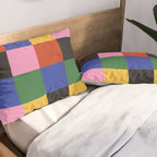 Bold Colorful Checks Pattern - Large XVII Pillow Sham Gallery Image 2