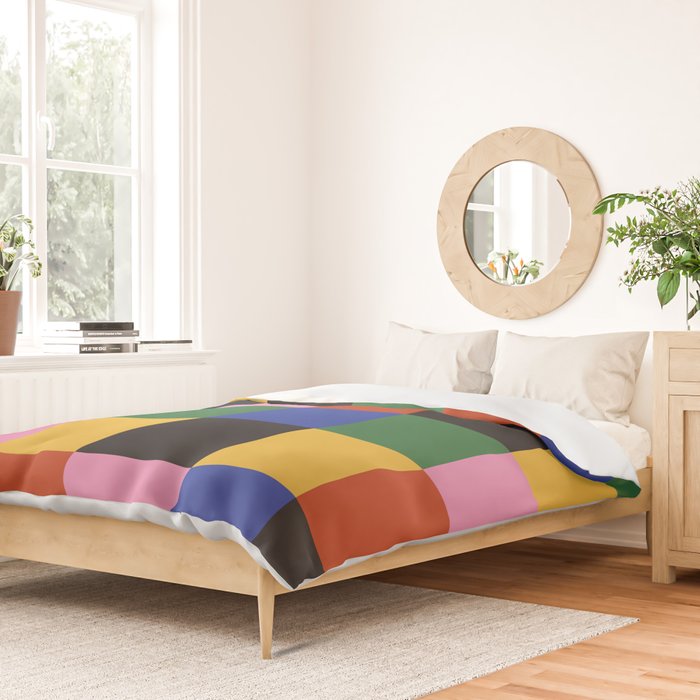 Bold Colorful Checks Pattern - Large XVII Duvet Cover Gallery Image 2