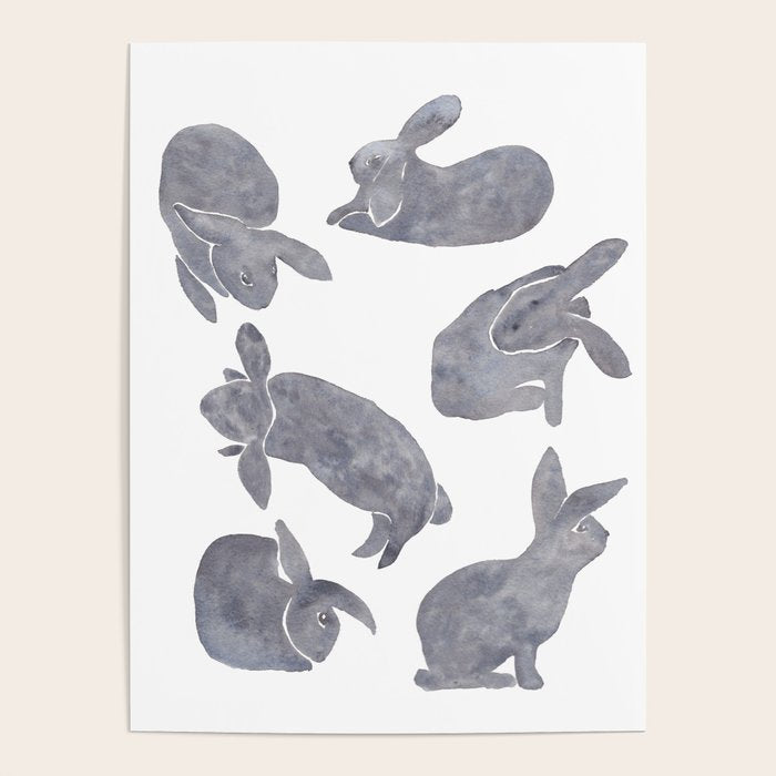 Bunny Poses Poster Gallery Image 1