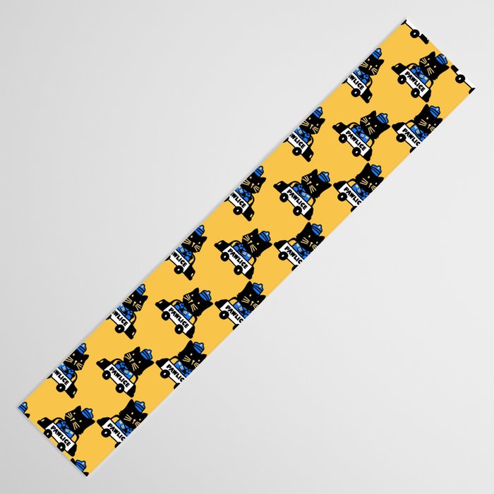Here comes the cat pawlice Table Runner Gallery Image 3