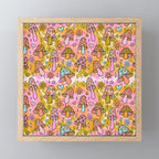 Tie Dye Mushroom Print Mini Art Print Gallery Image 1