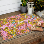 Tie Dye Mushroom Print Outdoor Rug Gallery Image 2