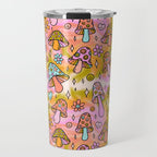 Tie Dye Mushroom Print Travel Mug Gallery Image 1