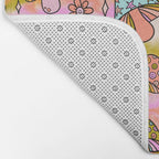 Tie Dye Mushroom Print Bath Mat Gallery Image 2