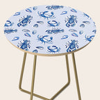 Blue and White Sea Life Side Table Gallery Image 2