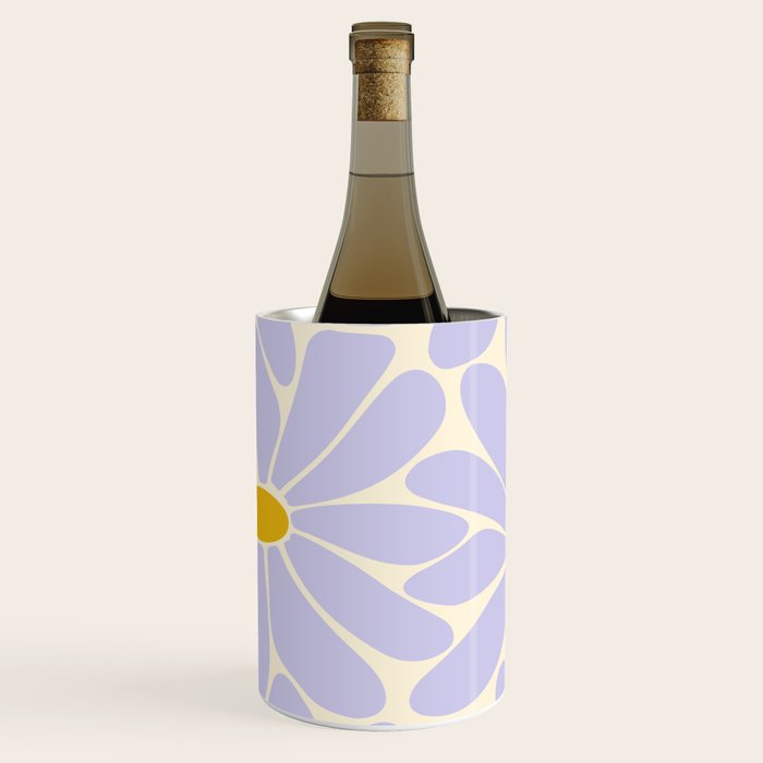 Big Daisy - Groovy Flower - Lilac and Yellow Wine Chiller Gallery Image 1