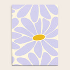 Big Daisy - Groovy Flower - Lilac and Yellow Notebook Gallery Image 4