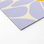 Big Daisy - Groovy Flower - Lilac and Yellow Welcome Mat Gallery Image 2