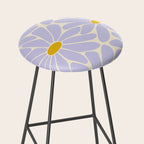 Big Daisy - Groovy Flower - Lilac and Yellow Stool Gallery Image 2